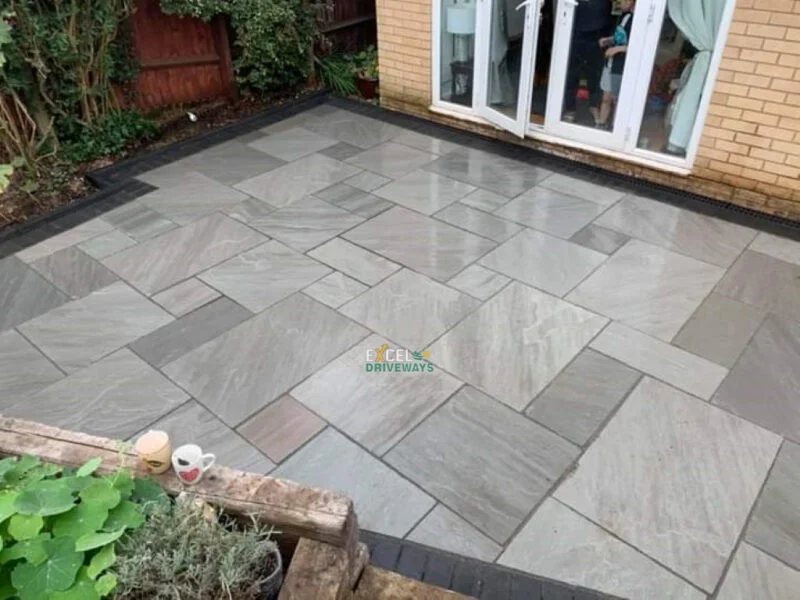 Kandla Grey Indian Sandstone Patio in Blackrock, Co. Cork