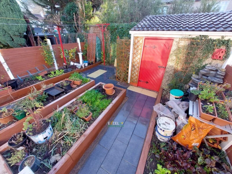 Golden and Charcoal Granite Slabbed Patio in Rochestown, Cork City