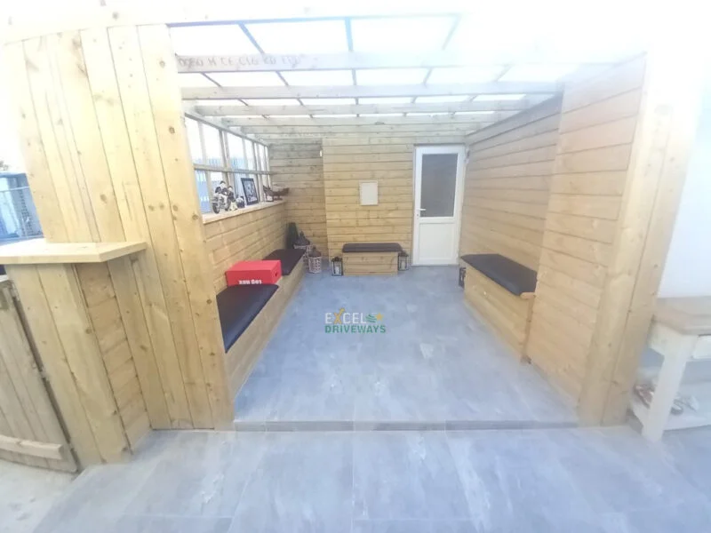 Porcelain Patio with Sheltered Seating Area in West Waterford