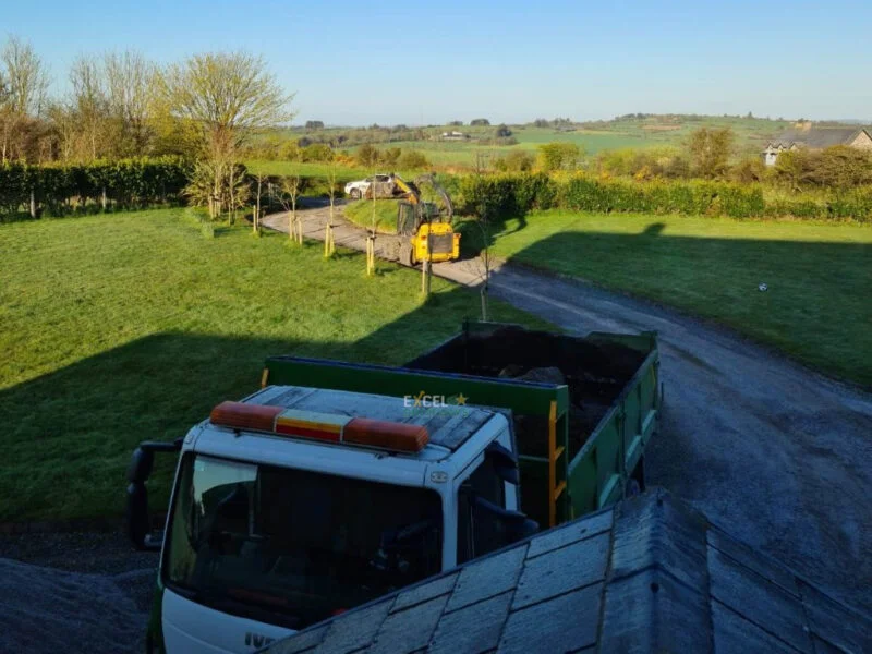 Tar and Chip Driveway with Ready-Made Pillars in Crossbarry, Co. Cork