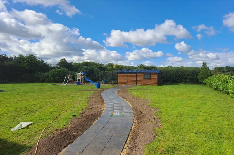 Tar and Chip Driveway with Limestone Patio in Watergrasshill, Co. Cork (6)