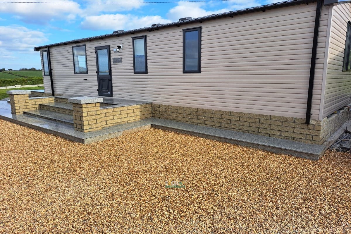 Granite Porch and Gravelled Area around Holiday Home in West Cork 7