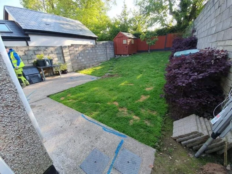 Large Back Garden Patio in Glanmire, Cork