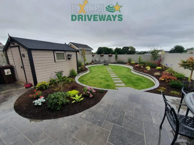 Tegula Paved Driveway and Slabbed Patio in Glanmire, Cork